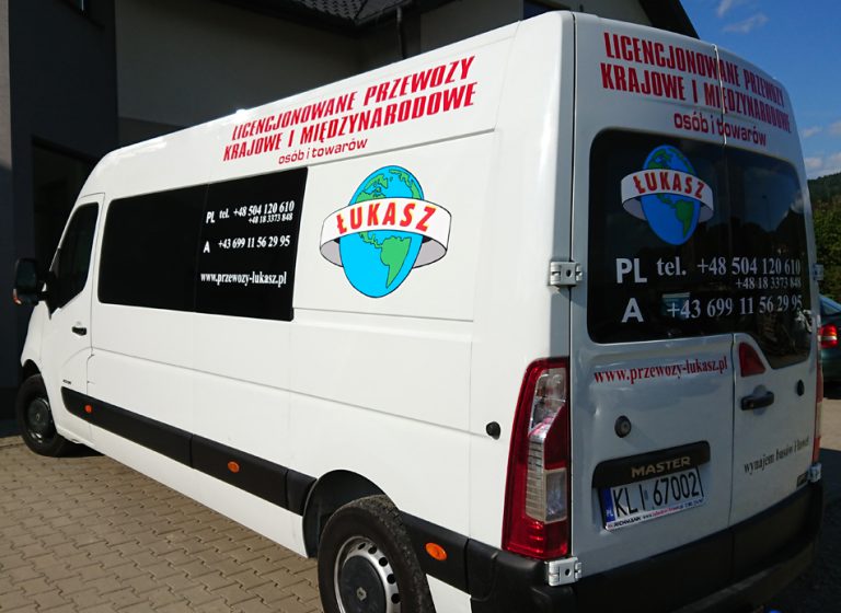 Reklama na samochodzie – Łukasz
